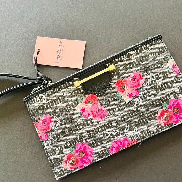JUICY COUTURE Wristlet "Word on the Street" Petal NWT - Picture 2 of 5